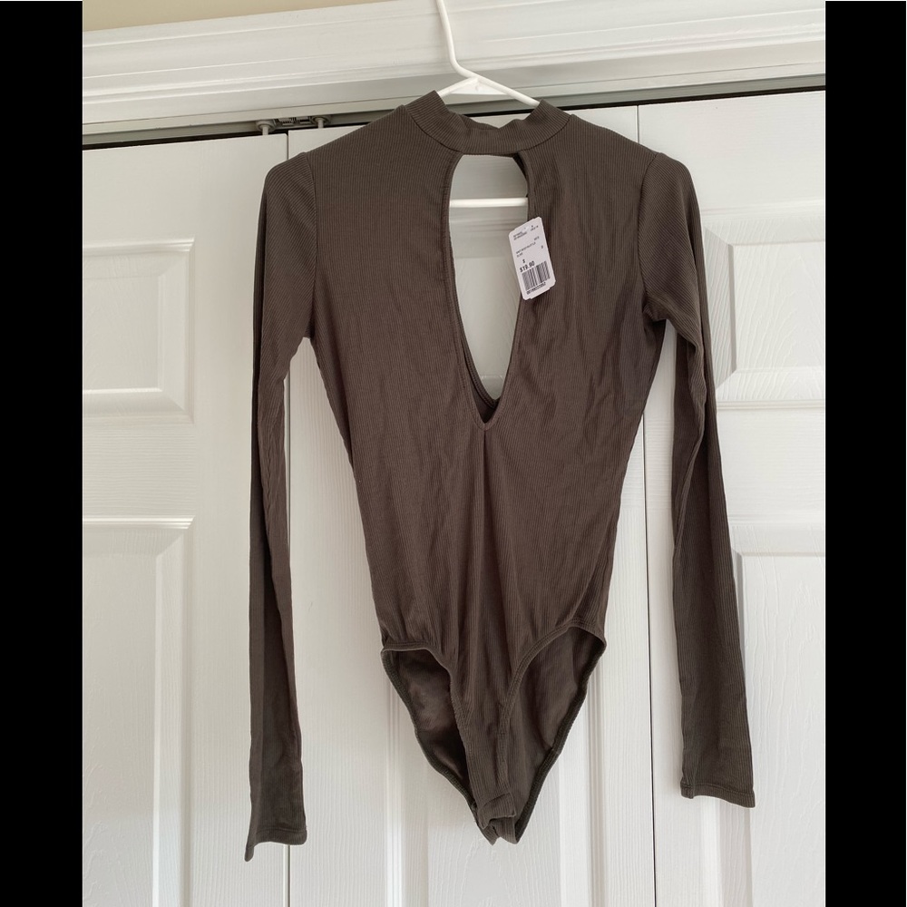 Olive green bodysuit